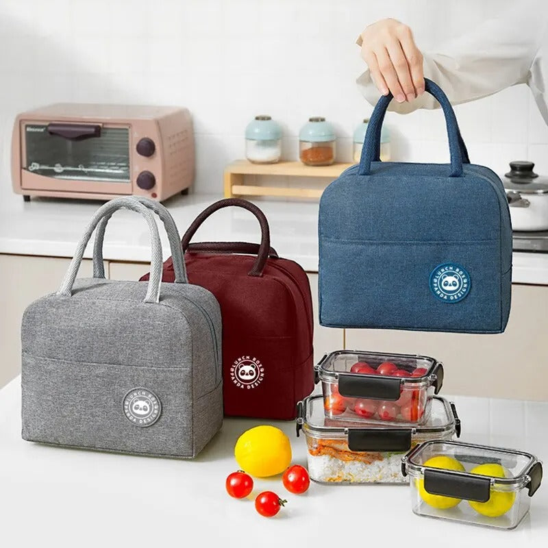 Children Lunch Bag With Inside Thermal Insulation - Portable Picnic Food Storage Bag Multipurpose
