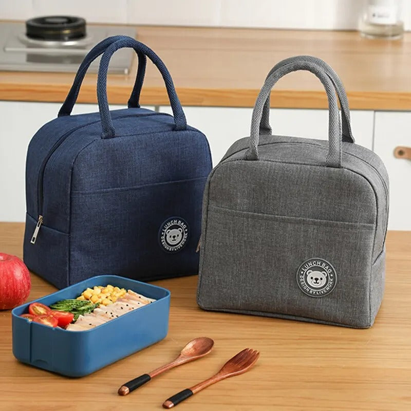 Children Lunch Bag With Inside Thermal Insulation - Portable Picnic Food Storage Bag Multipurpose
