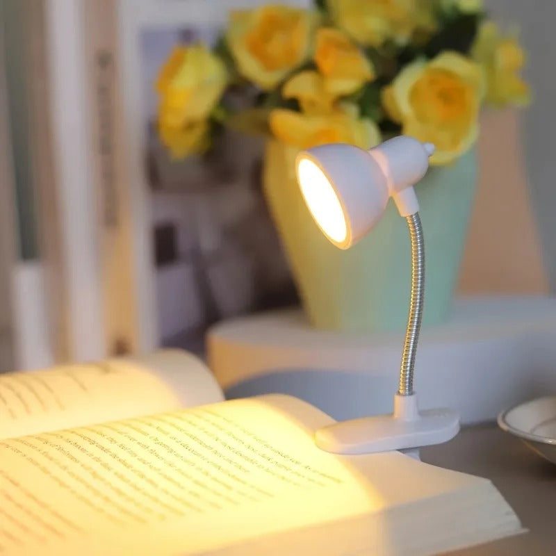Mini Book Light With Clip Portable Led Reading Lamp Travel Bedroom Night Light Night Lights Eye Protections (random Colours)