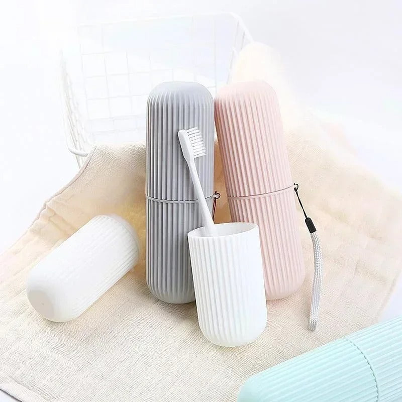 Portable Toothbrush Kit Case - Travel Camping Storage Box _ Toothbrush Holder