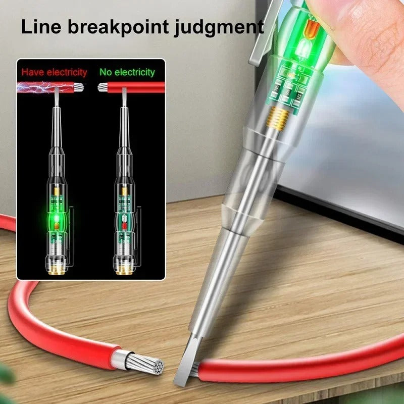 Smart Power Voltage Detection Pen LED Power Tester Pen Two-Color Voltage Pen Electric Screwdriver
