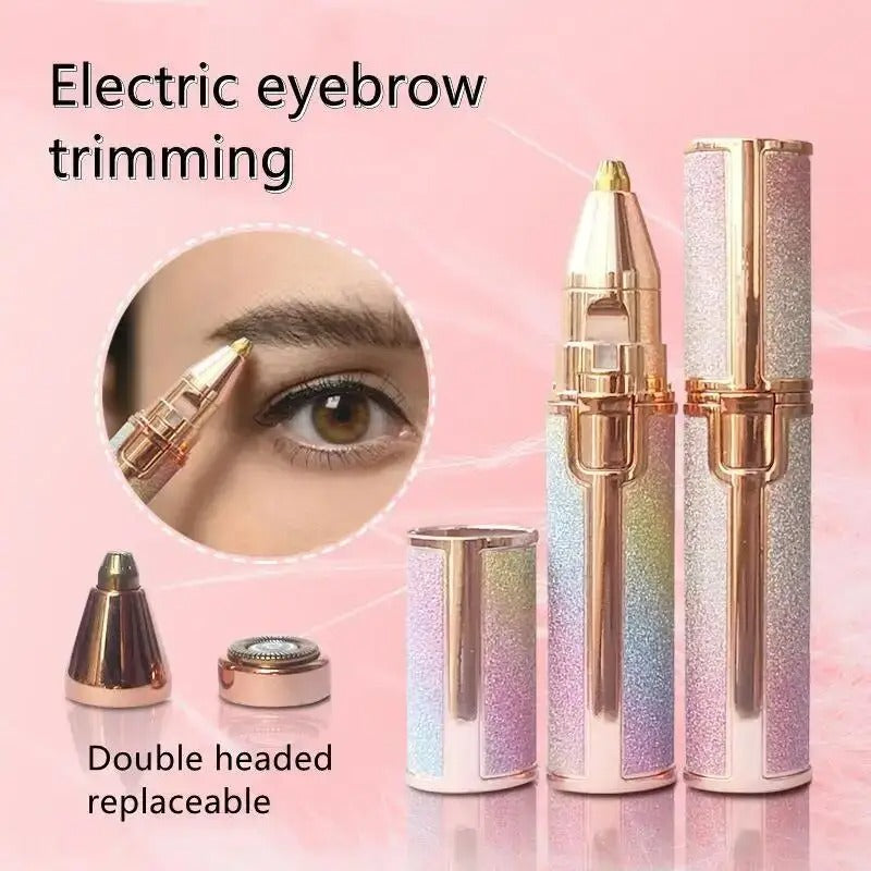 Eyebrow shaping & Upper-Lip Hair Removal Machine - 2 in 1 Function Eyebrow And Upper Lips Trimmer