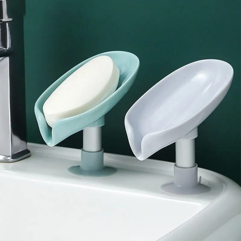 Soap Holder Leaf-Shape Self Draining Soap Holder