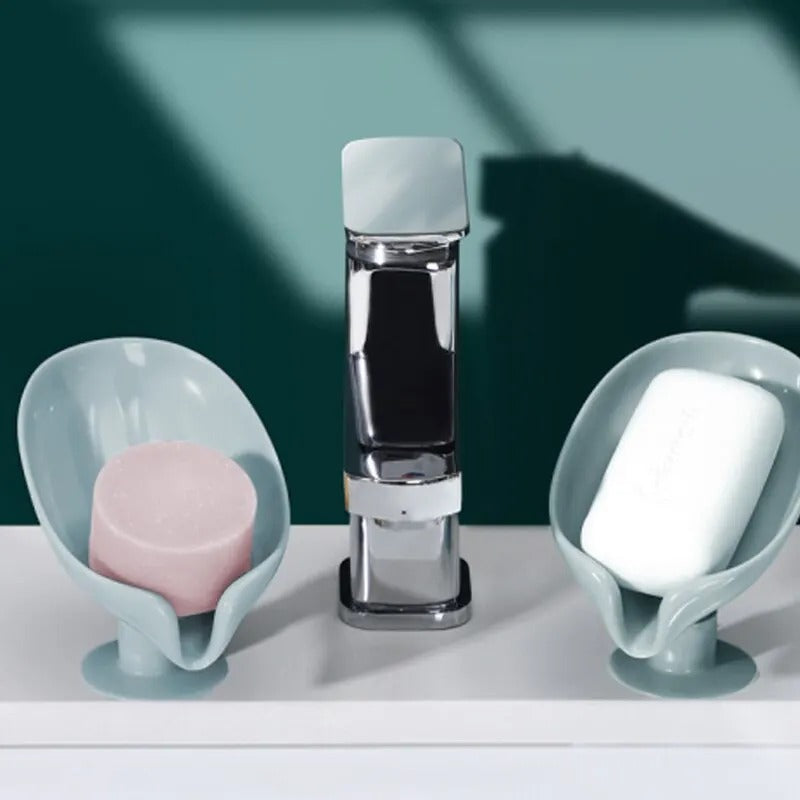 Soap Holder Leaf-Shape Self Draining Soap Holder
