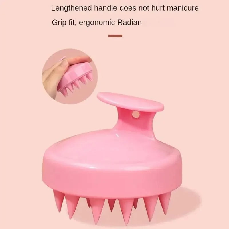Silicone Shampoo Brush Clean - Scalp Massage, Shampoo Brush, Bath Comb Care Tool