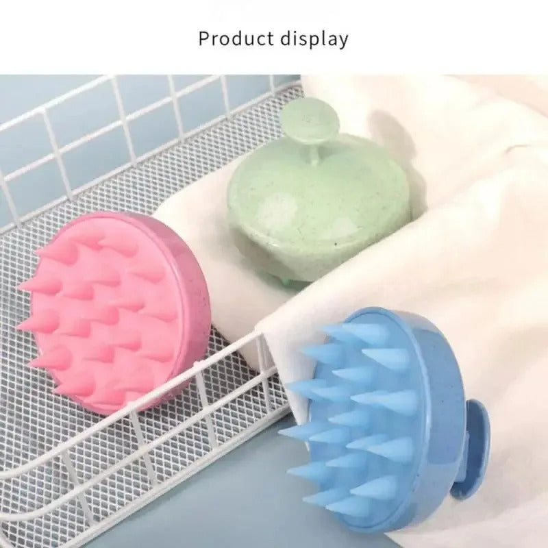 Silicone Shampoo Brush Clean - Scalp Massage, Shampoo Brush, Bath Comb Care Tool