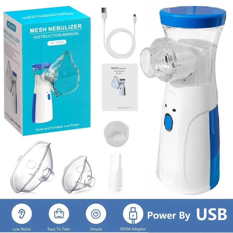 Portable Mesh Nebulizer Machine for Adults & Kids