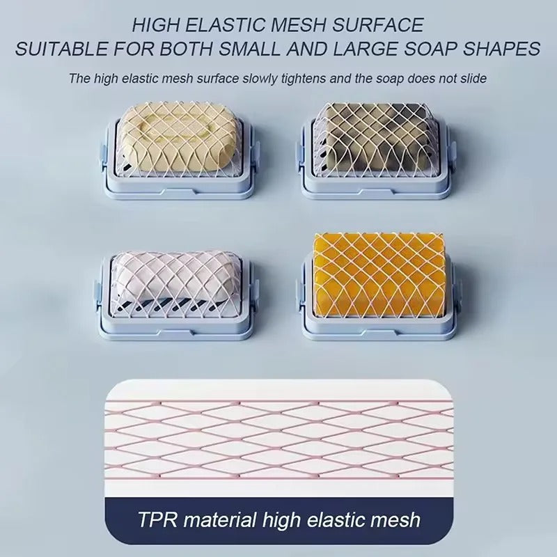High Elasticity Mesh Soap Foaming Box Multi-Purpose Soap Holder