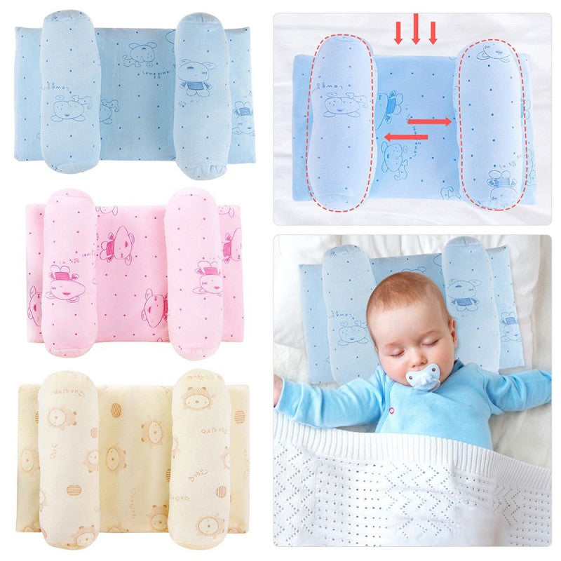 Adjustable Baby Head Shaping Pillow for Newborns - Anti Flat Head Support Cushion