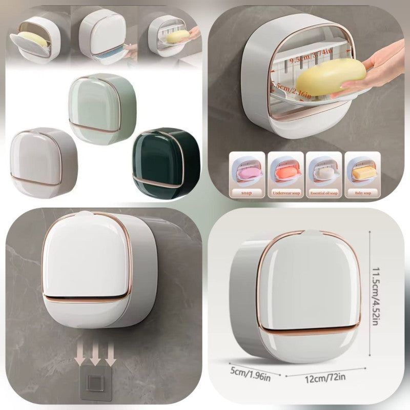 Self-adhesive Wall-Mounted Luxury Soap Dish Random Colours