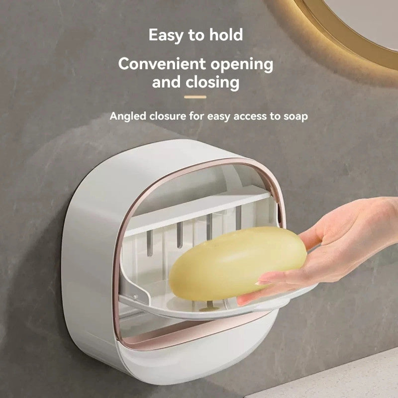 Self-adhesive Wall-Mounted Luxury Soap Dish Random Colours