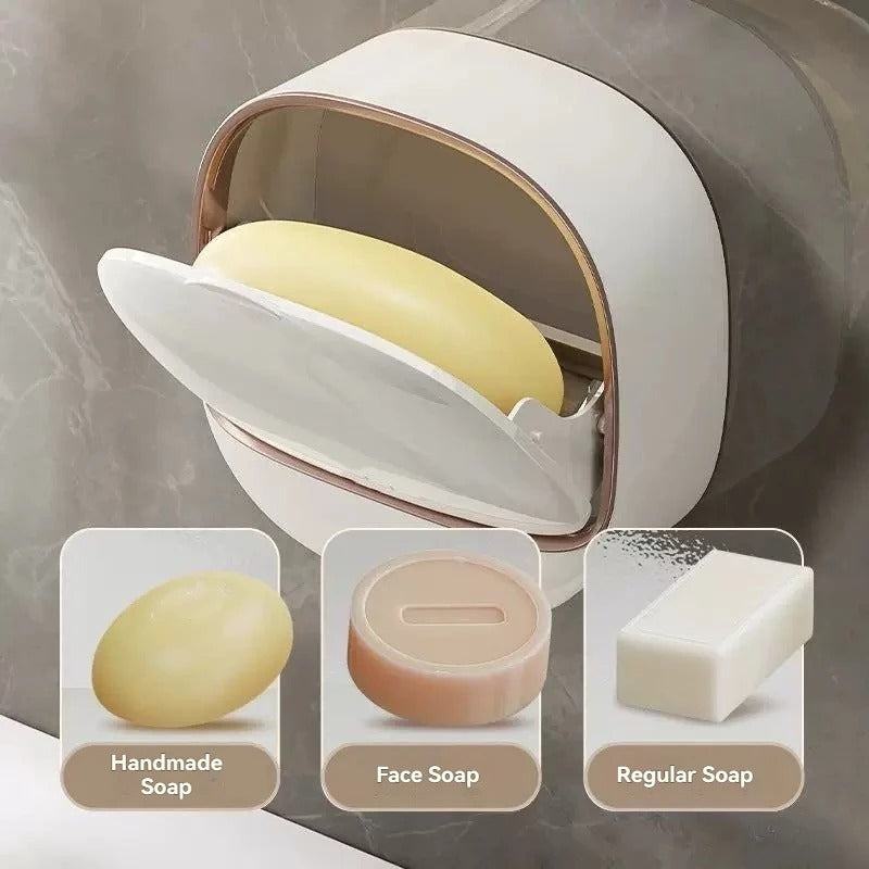 Self-adhesive Wall-Mounted Luxury Soap Dish Random Colours