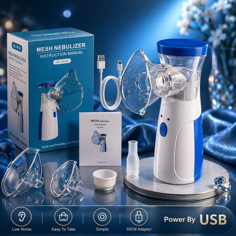 Portable Mesh Nebulizer Machine for Adults & Kids