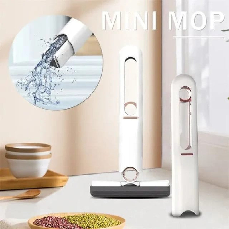Mini Self Squeeze Folding Mop - Car Cleaning Mop - Mini Mop Cleaner for Kitchen Floor Cleaner