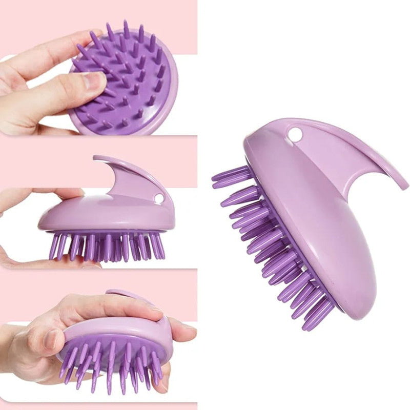 Soft Handheld Hair Massage Shampoo Brush – Wet & Dry Use for All Hair Types