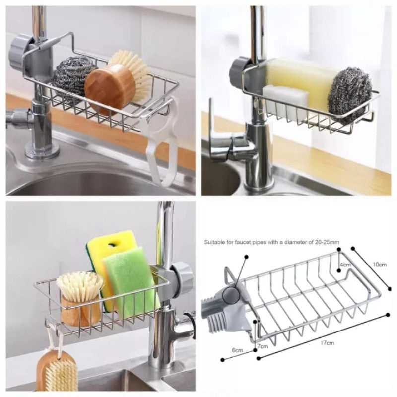 Kitchen Sink Sponge Holder – Space-Saving Sink Organizer