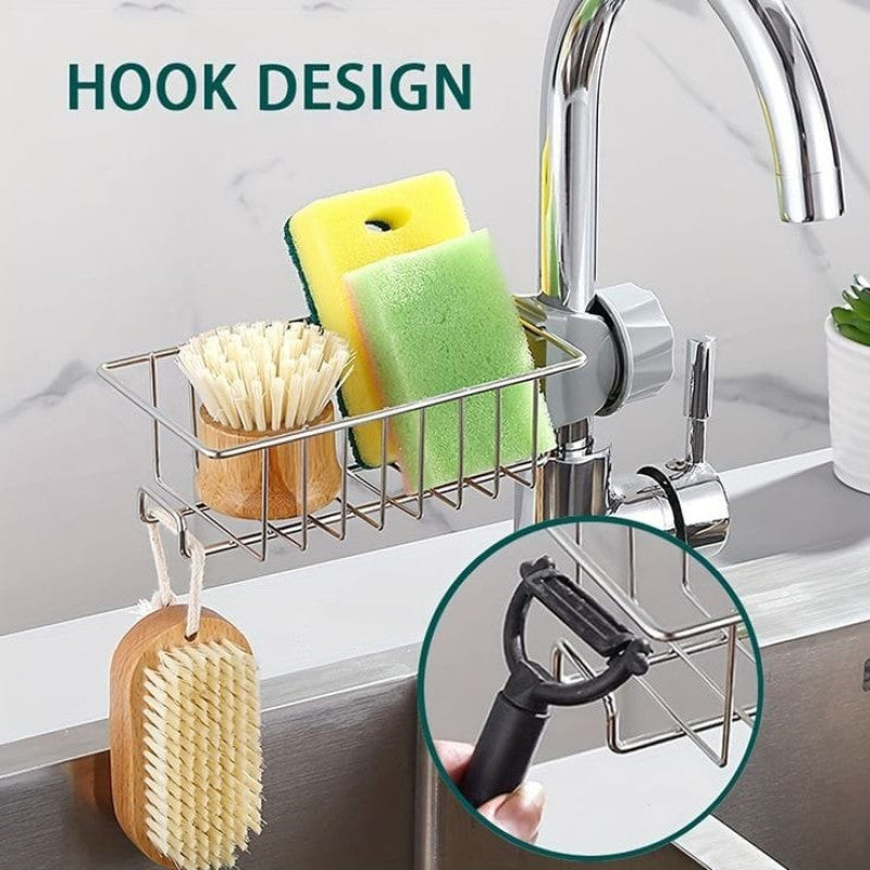Kitchen Sink Sponge Holder – Space-Saving Sink Organizer