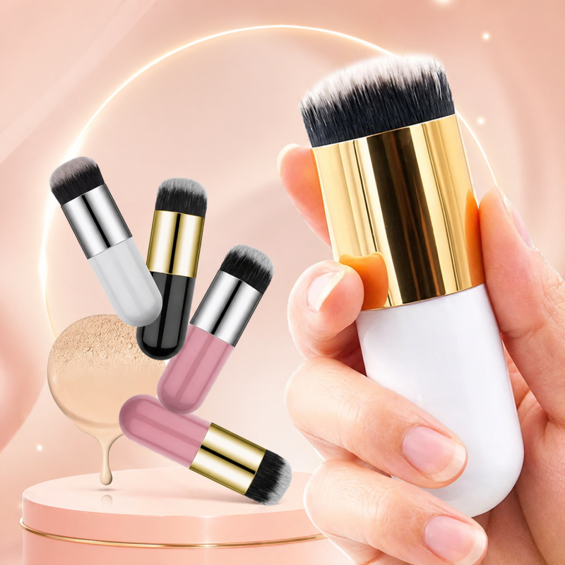 Facial Flat Cream Makeup Brushes Kabuki Foundation Brush on Face Makeup Blending Brush