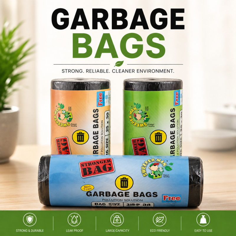 Premium Garbage Bags Roll – Heavy Duty Trash Bags For Dustbins
