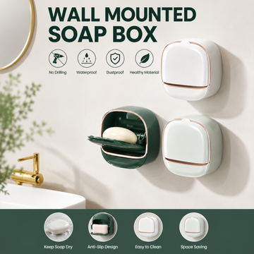 Self-adhesive Wall-Mounted Luxury Soap Dish Random Colours
