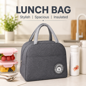 Children Lunch Bag With Inside Thermal Insulation - Portable Picnic Food Storage Bag Multipurpose
