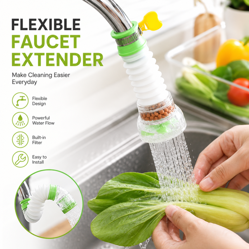 360° Adjustable Fan Faucet – Flexible Kitchen Sink Tap Shower