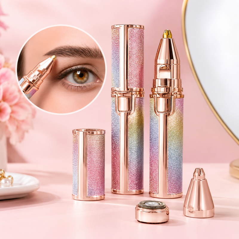 Eyebrow shaping & Upper-Lip Hair Removal Machine - 2 in 1 Function Eyebrow And Upper Lips Trimmer
