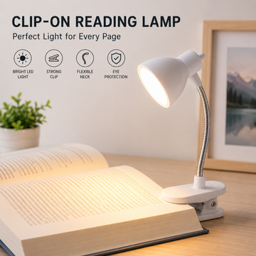 Mini Book Light With Clip Portable Led Reading Lamp Travel Bedroom Night Light Night Lights Eye Protections (random Colours)