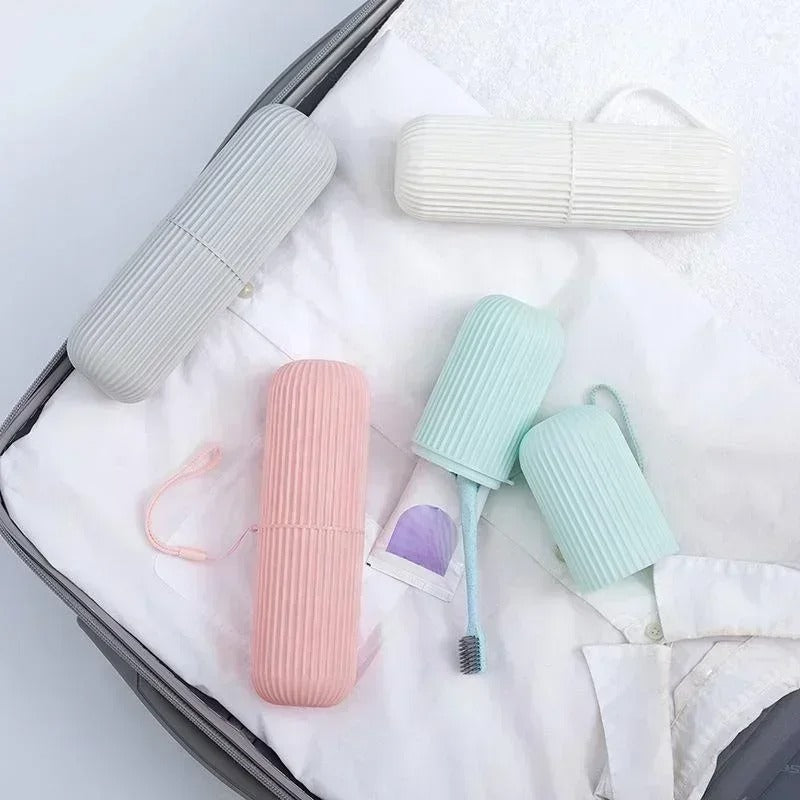 Portable Toothbrush Kit Case - Travel Camping Storage Box _ Toothbrush Holder