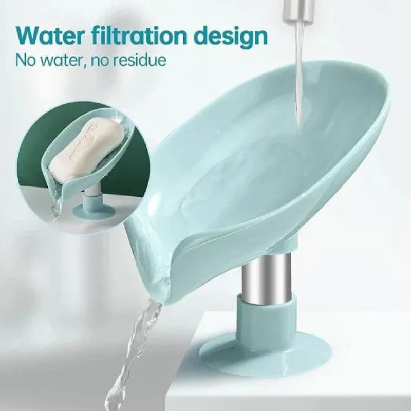 Soap Holder Leaf-Shape Self Draining Soap Holder