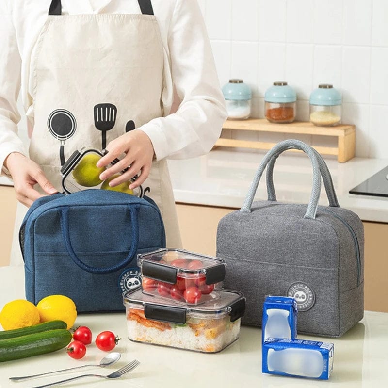 Children Lunch Bag With Inside Thermal Insulation - Portable Picnic Food Storage Bag Multipurpose