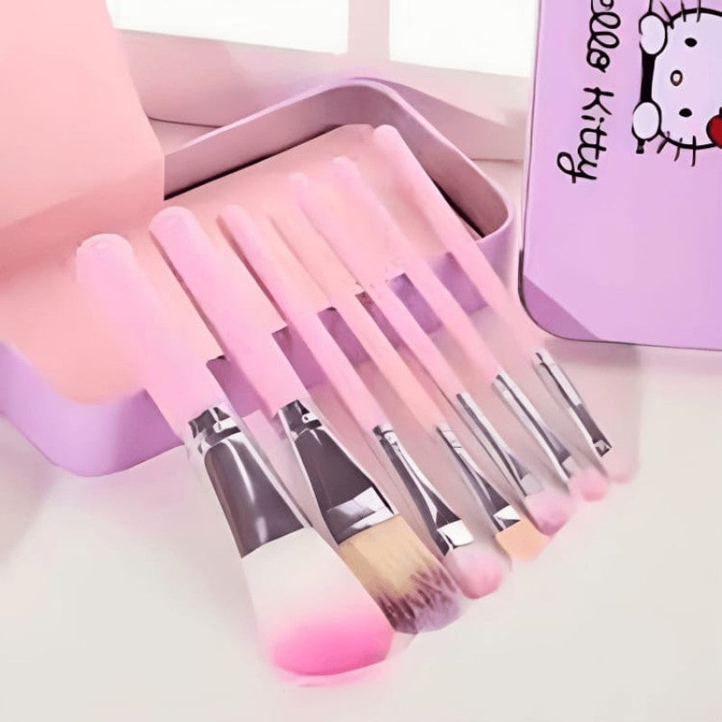 Cute Hello 7pcs Professional Makeup Foundation Powder Eye shadow Brushes Set