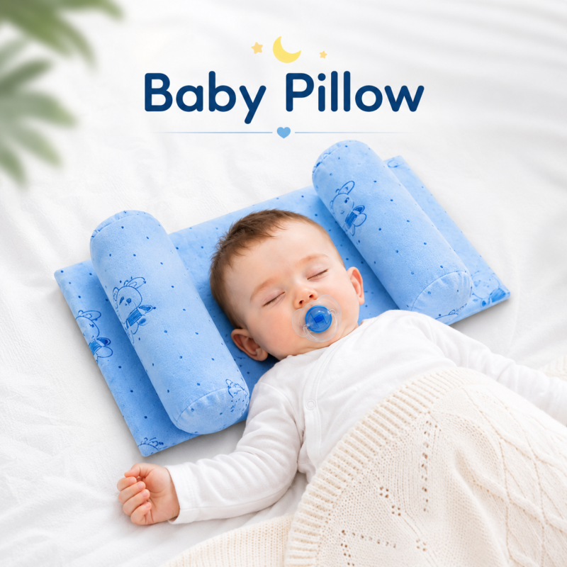 Adjustable Baby Head Shaping Pillow for Newborns - Anti Flat Head Support Cushion