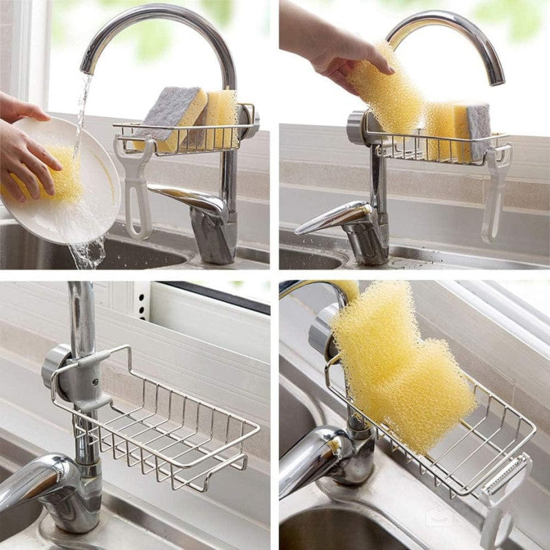 Kitchen Sink Sponge Holder – Space-Saving Sink Organizer