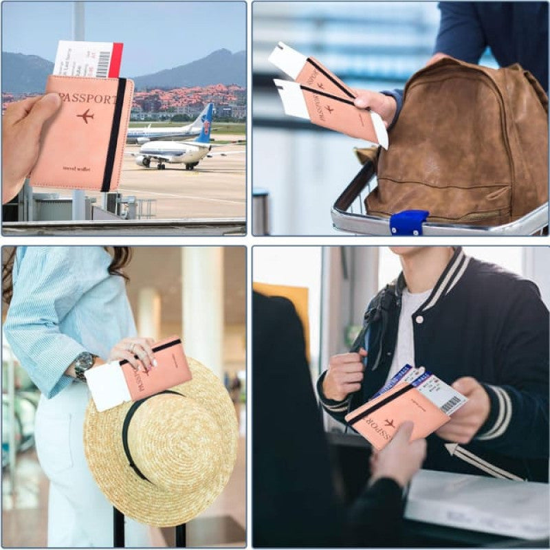 Portable Passport Holder, Cash and Cards Wallet Waterproof, Passport Wallet For Men And Women.