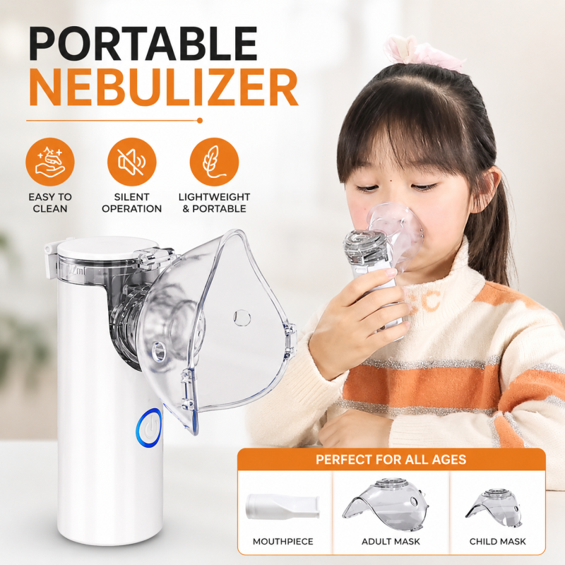 Portable Mesh Nebulizer Machine for Adults & Kids