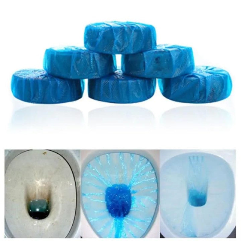 Blue Automatic Toilet Cleaner & Stain Remover Tablets – Pack of 4