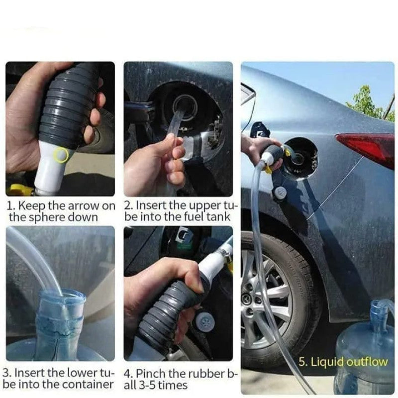 Manual Pump For Car And Motorcycle - Diversion Suction Pipe Liquid Transfer