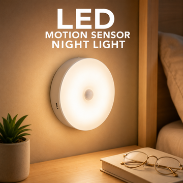 Smart Motion Sensor LED Night Light Rechargeable - Ideal for Closet, Stairs And Cabinets