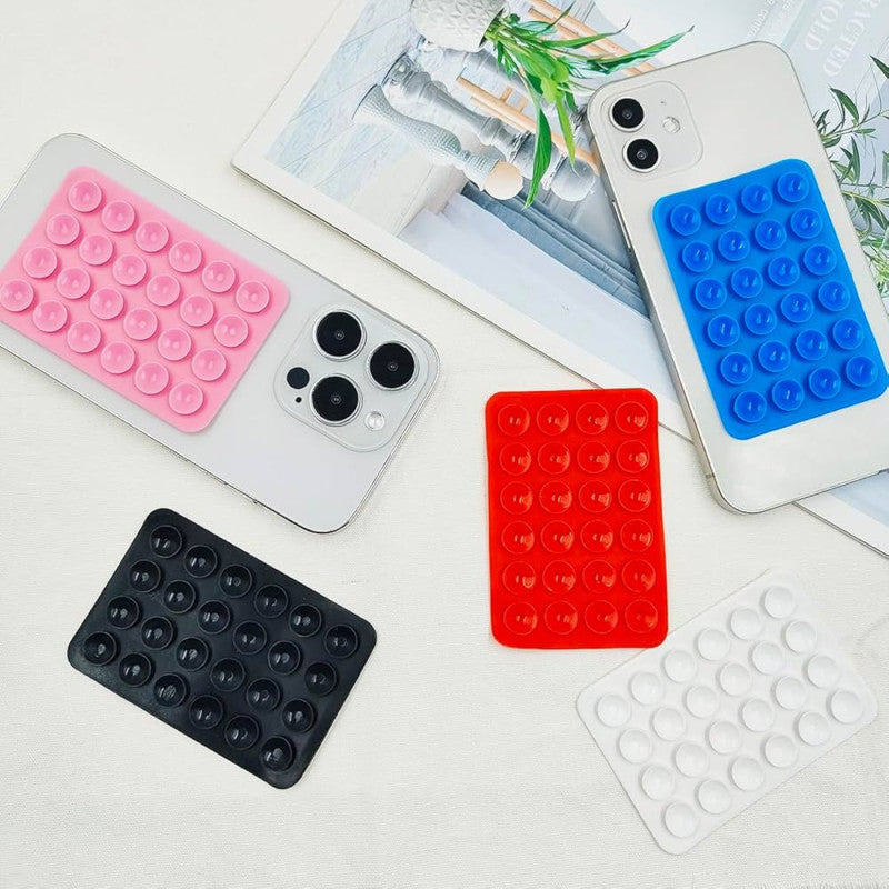 24-Piece Double-Sided Silicone Suction Phone Holder Stickers