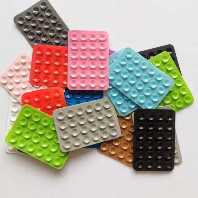24-Piece Double-Sided Silicone Suction Phone Holder Stickers