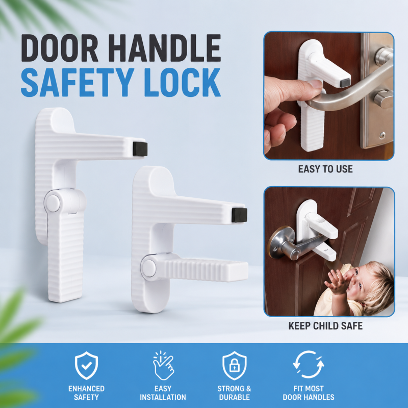 1 pair Door Lever Lock - Kids Security Door Lock