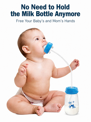 Hands Free Wide neck Feeding Bottle Set Pacifier Baby Bottle Storage Bottle Gravity Ball
