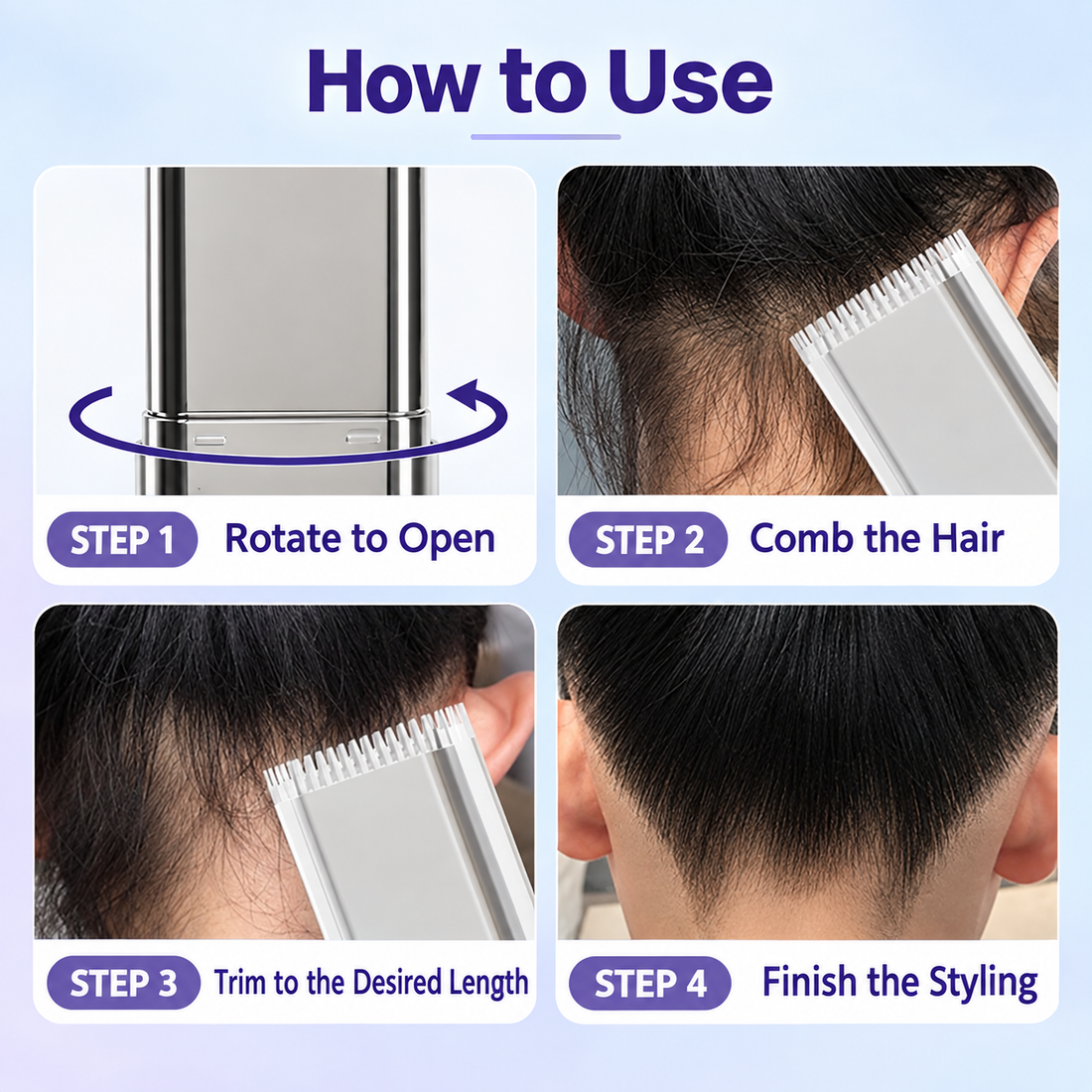 Genuine Hair Styling Finishing Cream and Hair Comb for Women, Anti-Frizz,With Luxurious Fragrance Non-Greasy Magic Tool