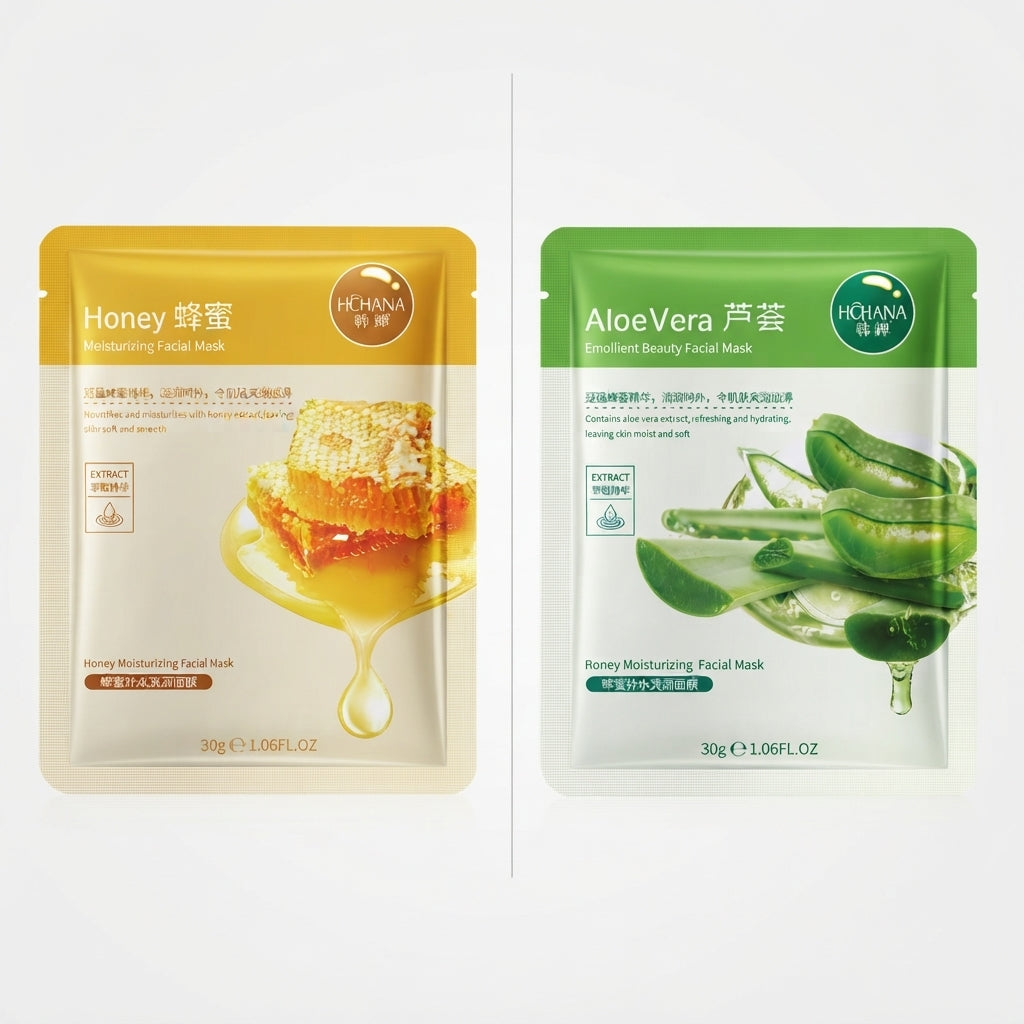 Pouqur Poquanyun Hydrating and Moisturizing Mask Fruit Mask Moisturizing and Hydrating Plant Mask Random Pack of 6