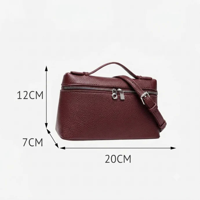 Box & Charm Stylish Ladies Handbag – Premium Quality PU Leather Bag for Women Burgundy