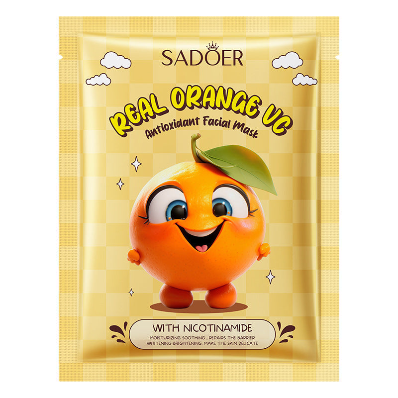 BIOAQUA/SADOER Fruit Plant Extract Moisturizing Glowing , Anti Ageng Deep Repair Hydrating, Radiance Boost, Calming, Skin Care Face Sheet Masks