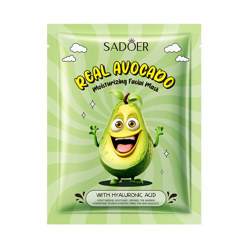 BIOAQUA/SADOER Fruit Plant Extract Moisturizing Glowing , Anti Ageng Deep Repair Hydrating, Radiance Boost, Calming, Skin Care Face Sheet Masks
