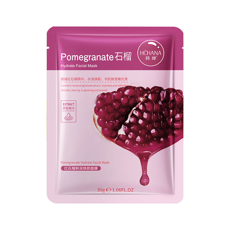 Pouqur Poquanyun Hydrating and Moisturizing Mask Fruit Mask Moisturizing and Hydrating Plant Mask Random Pack of 6