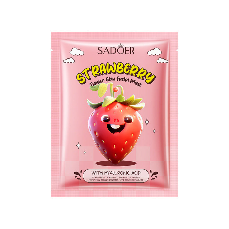 BIOAQUA/SADOER Fruit Plant Extract Moisturizing Glowing , Anti Ageng Deep Repair Hydrating, Radiance Boost, Calming, Skin Care Face Sheet Masks